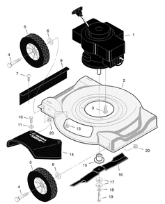 Part Location Diagram of 110162 Briggs and Stratton Deflector, Rear